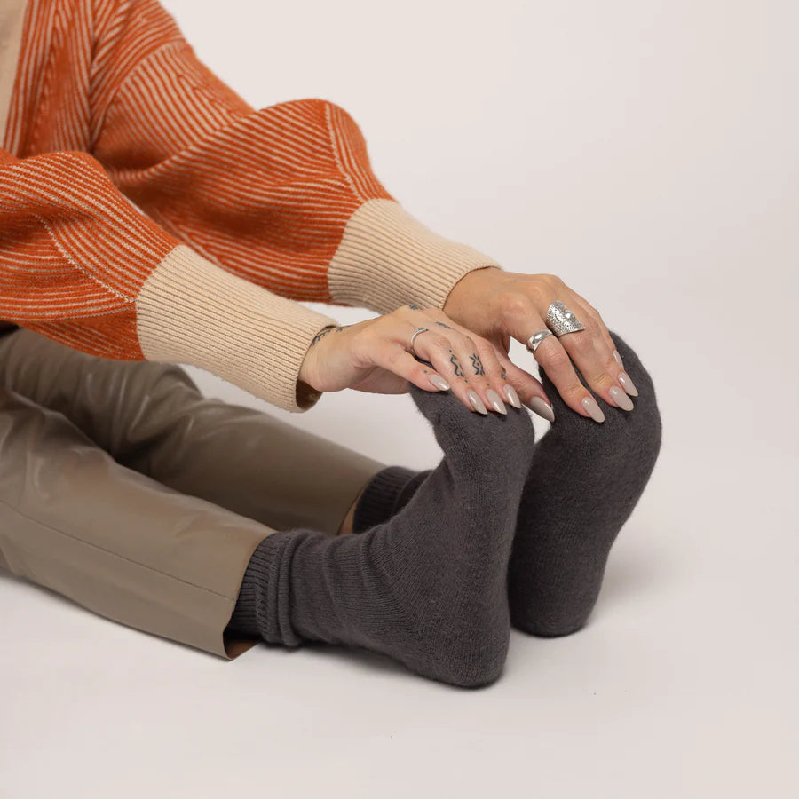 Possum Merino Wool HAMILTON Socks | Poppy Seed