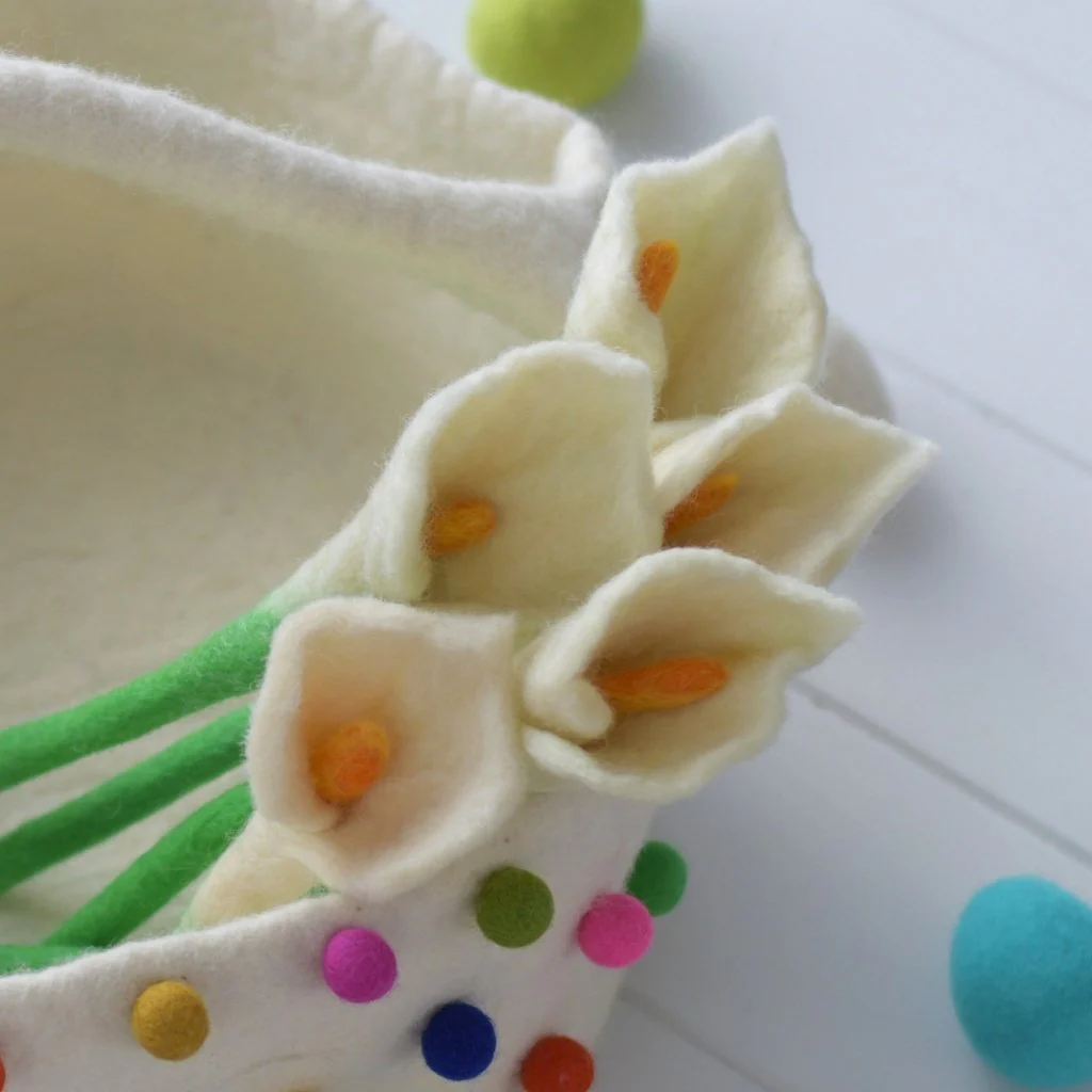 Felt Lilies - Set of 5