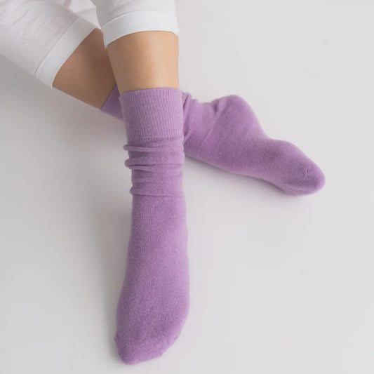 Possum Merino Wool HAMILTON Socks | Lilac Breeze
