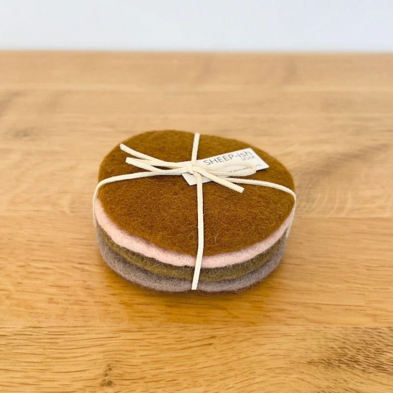Sheepish Design | Felt Ball Coaster