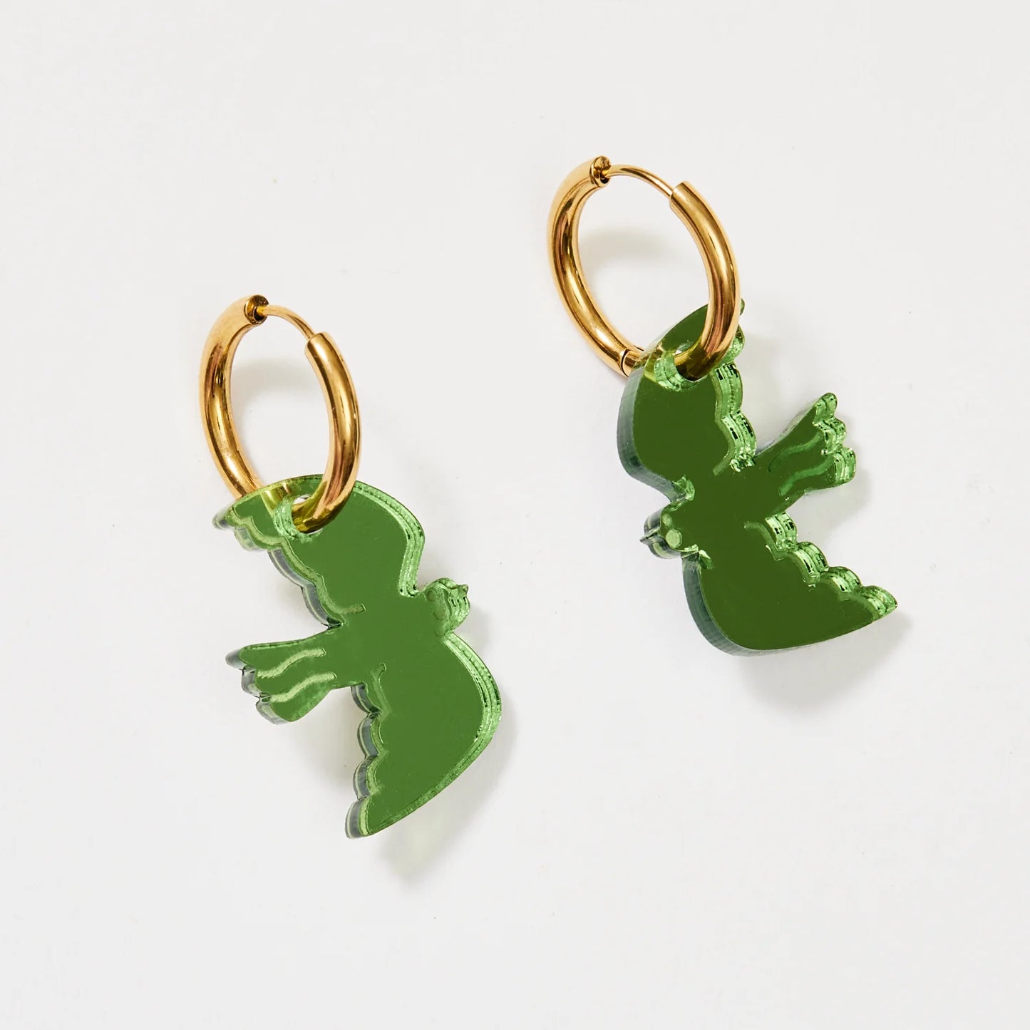 Mini Bird Earrings | Toffee or Fern