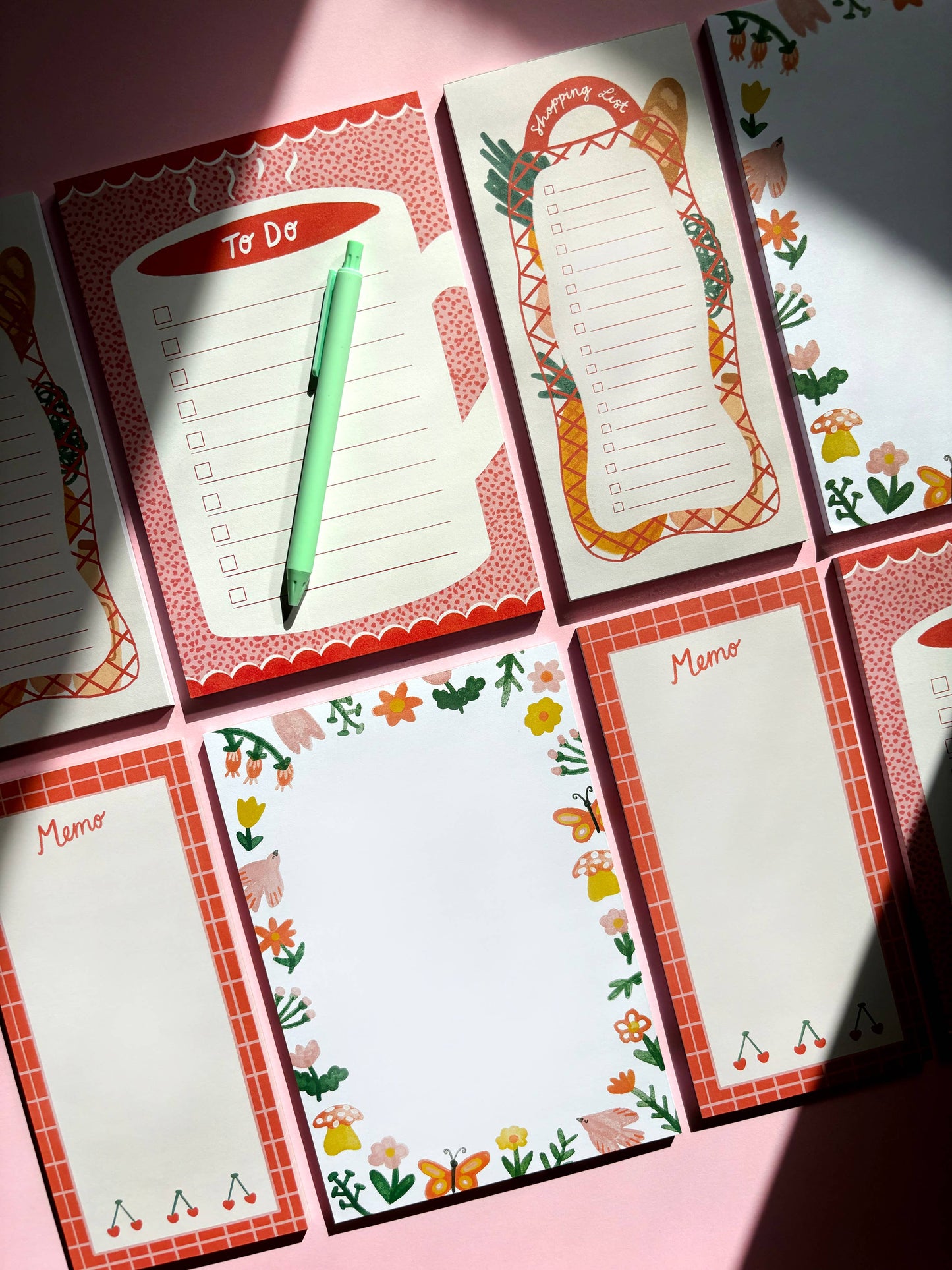 Cherry Memo Magnetic Notepad