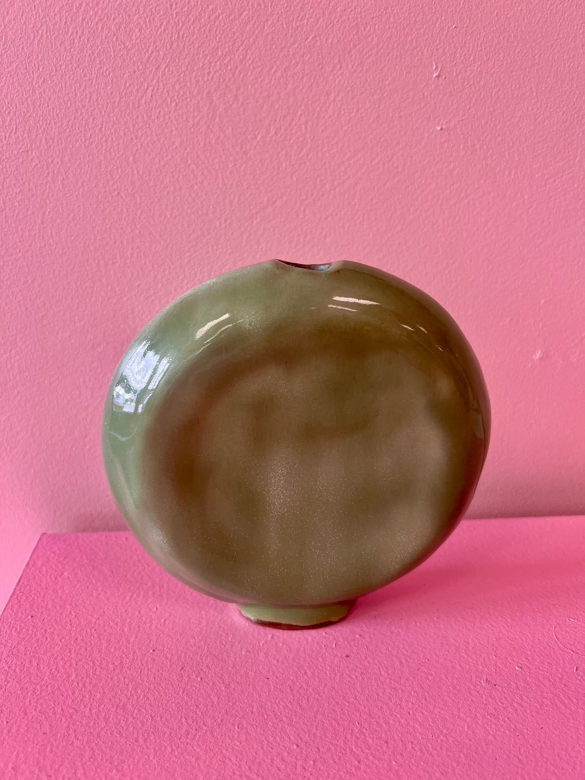 Silverfinch Circular Vase | Green