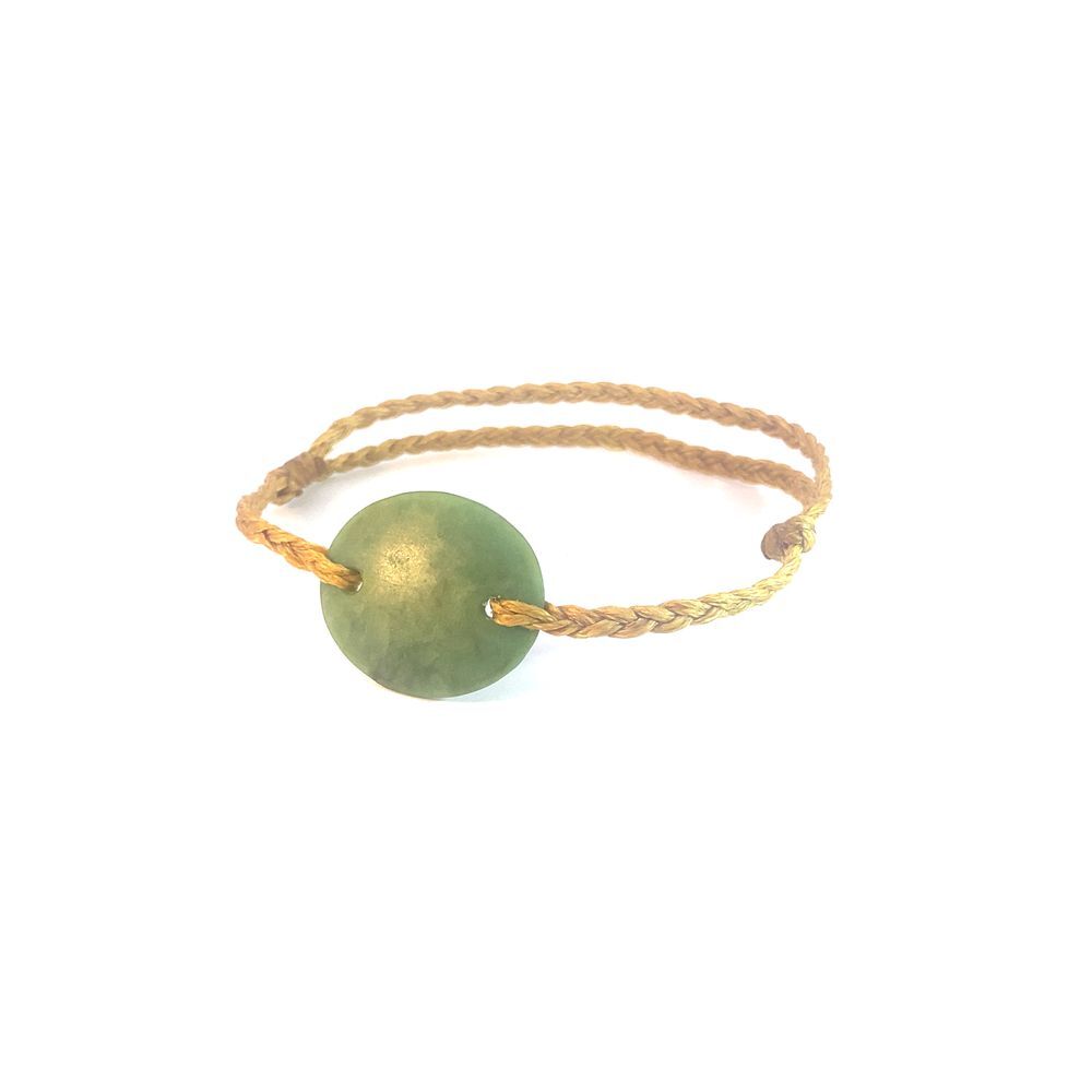 Adjustable Woven Marsden Flower Pounamu Bracelet