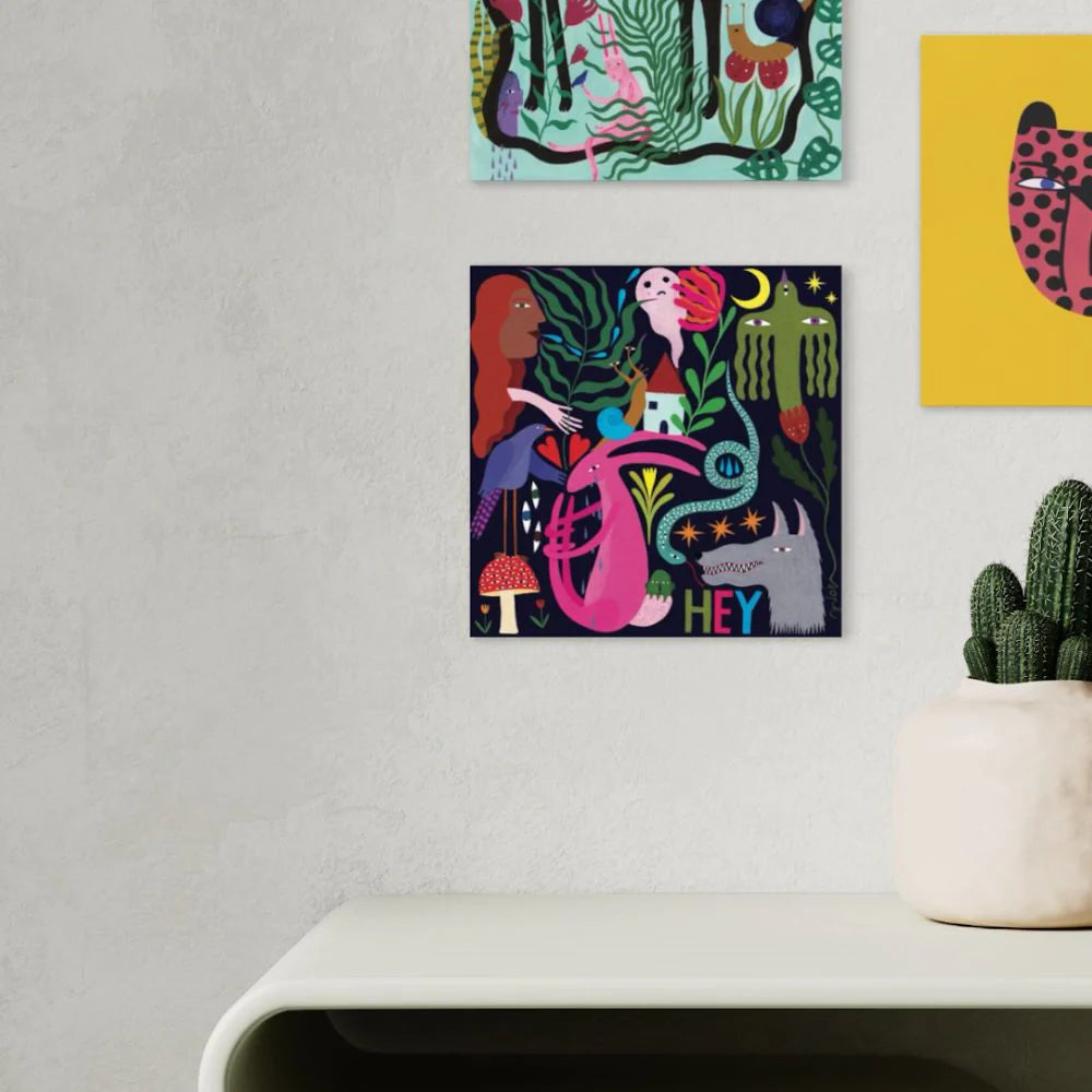 Studio Soph | Art Tile - HEY!