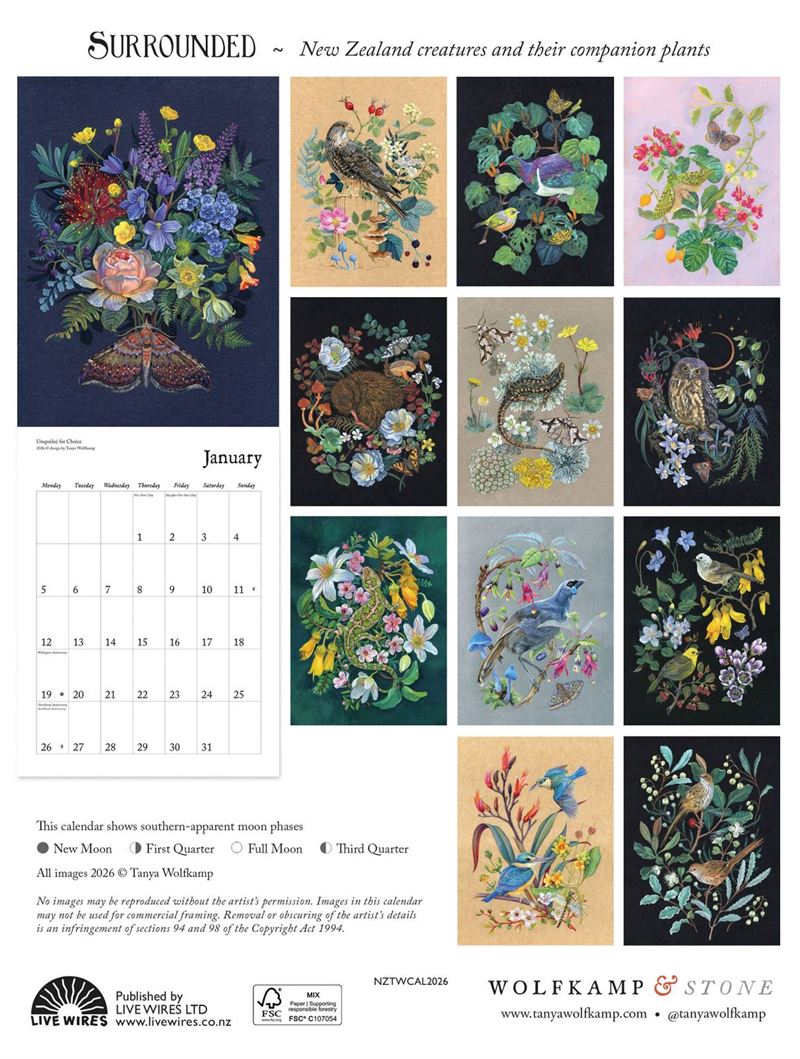 Tanya Wolfkamp - 2026 Wall Calendar