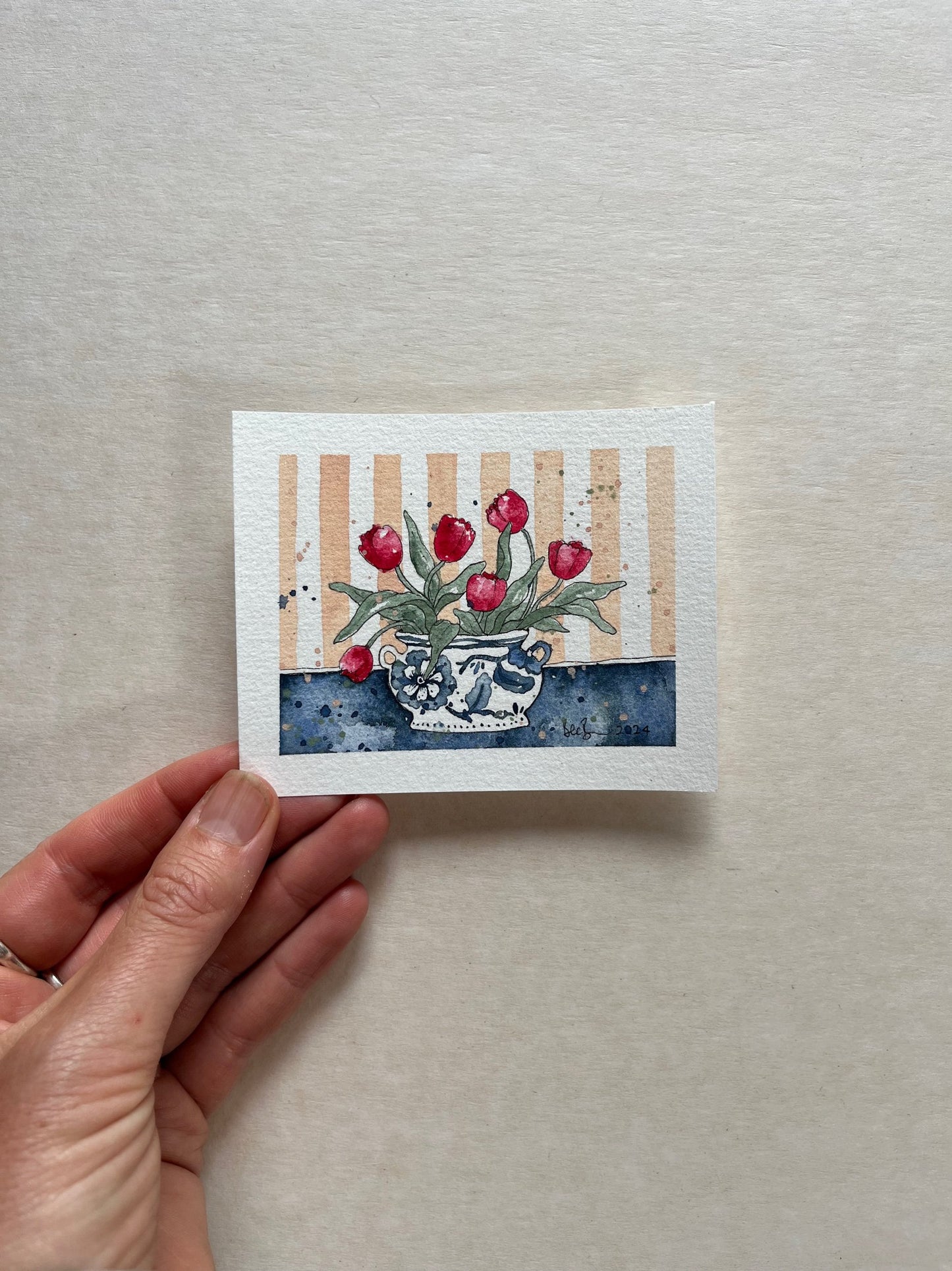 BEC BROWN | Framed Mini | Tulips