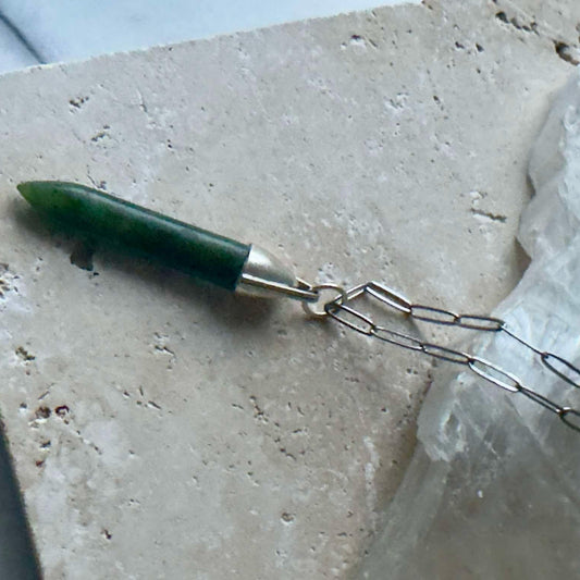 Natalie Kere | Kawakawa Pounamu drop Necklace