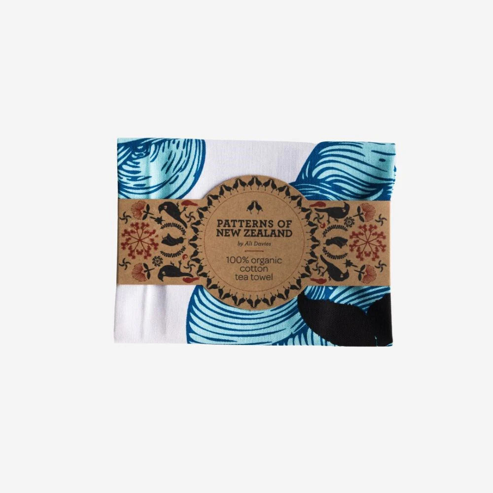 Ali Davies Tea Towel - Earth Sea Sky