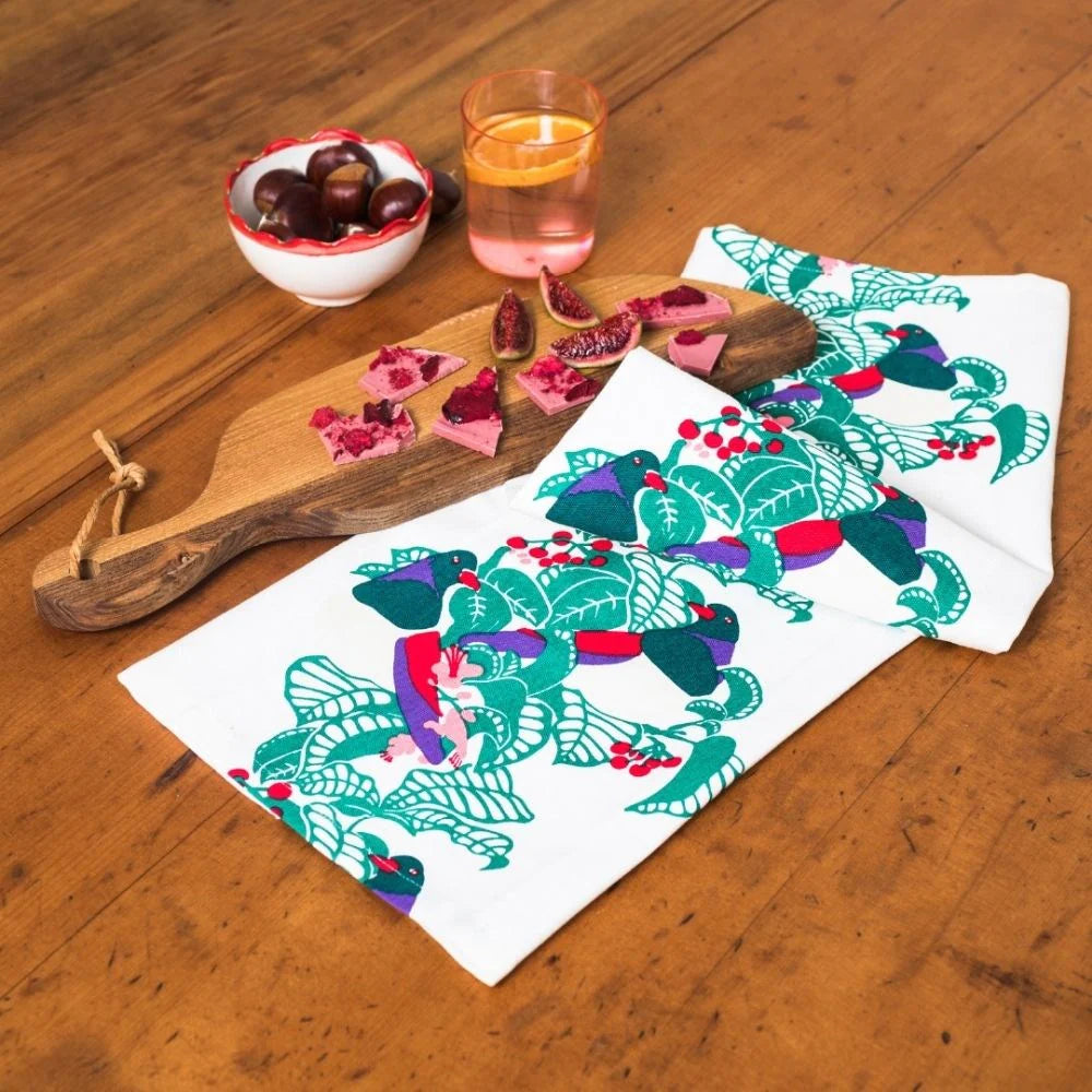 Ali Davies Tea Towel - Kereru