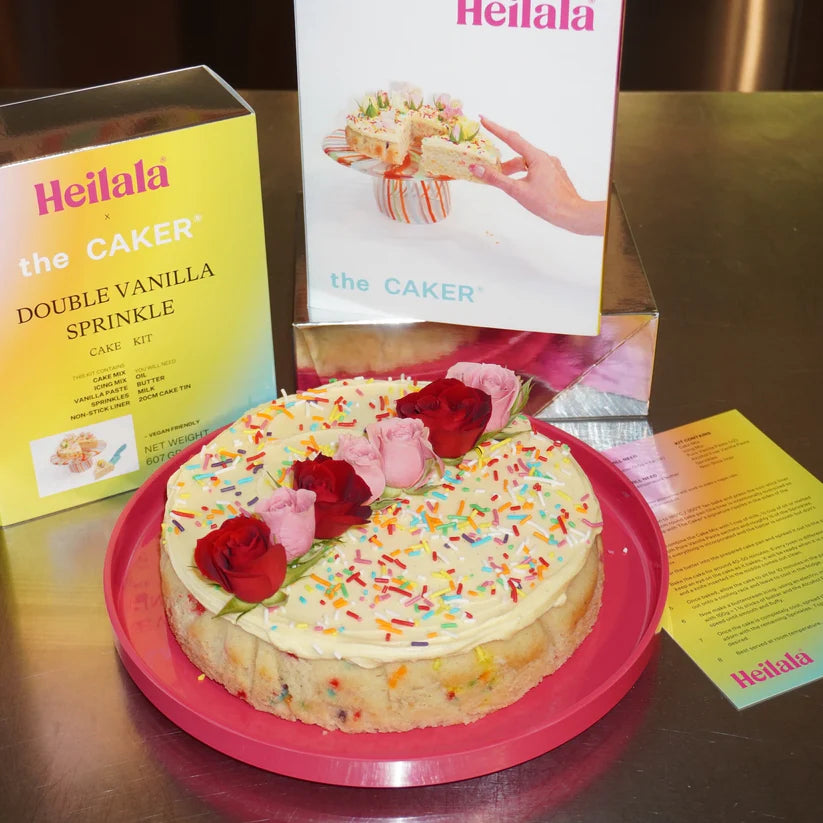 THE CAKER | Double Vanilla Sprinkle Cake Kit