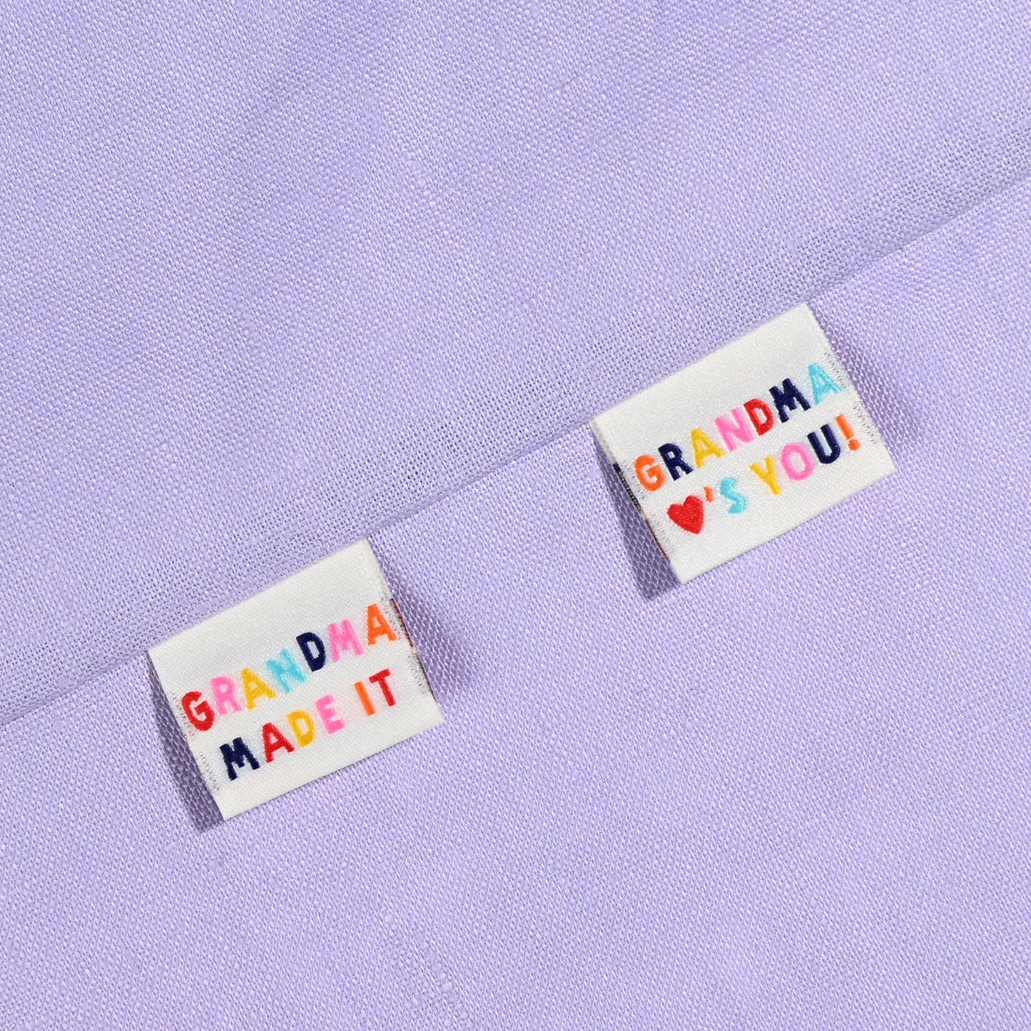 Sewing Labels | Grandma Made It - Grandma Loves You! | Sew-in Labels