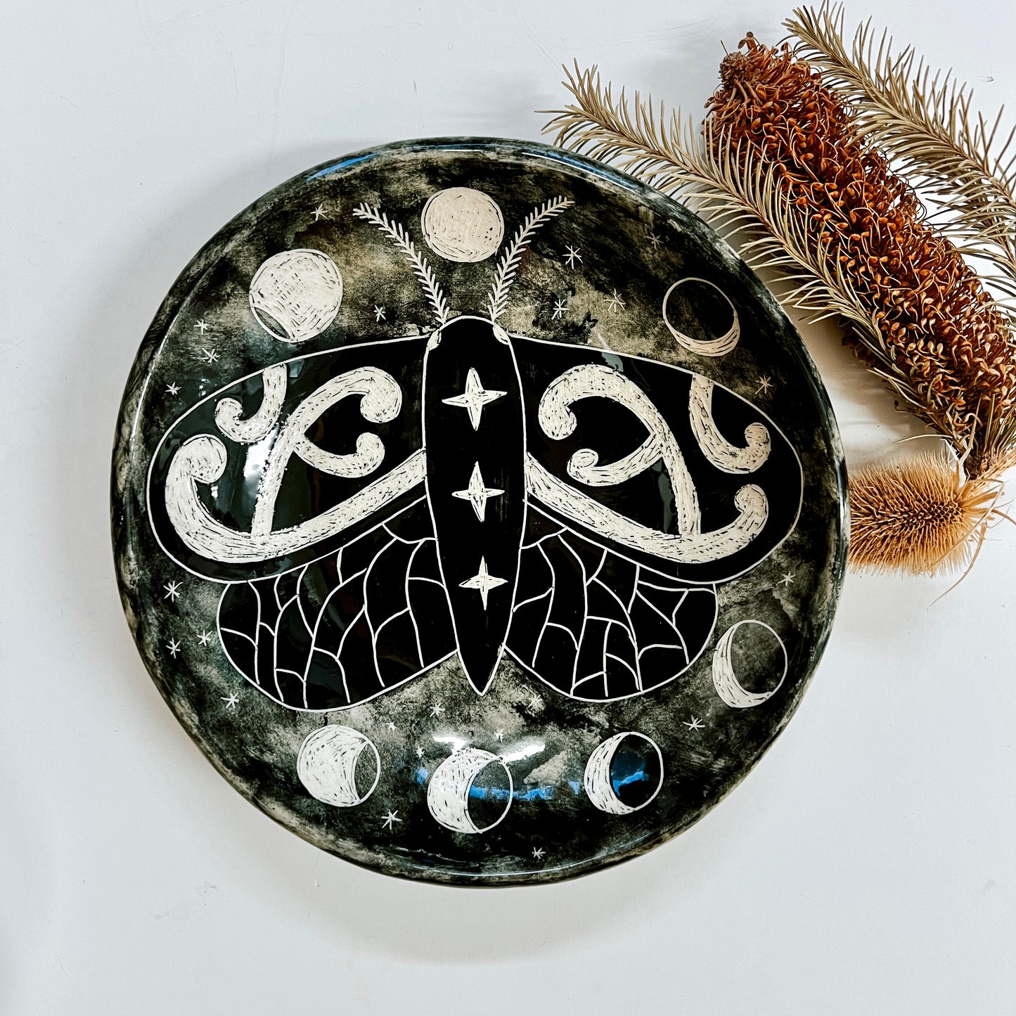 Black Midnight Moth | Large Bowl