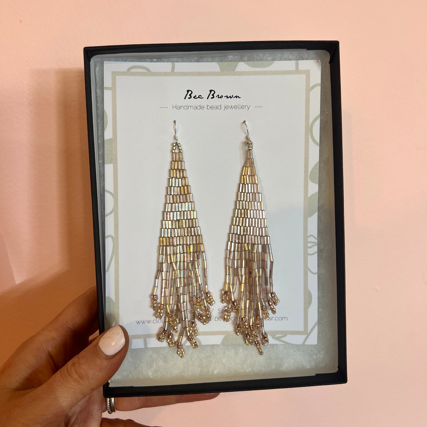 Bec Brown | Champagne Beaded Earrings