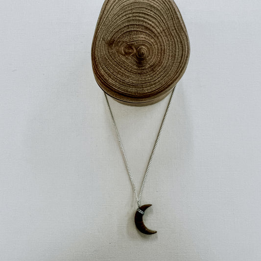 Halio | wooden moon necklace