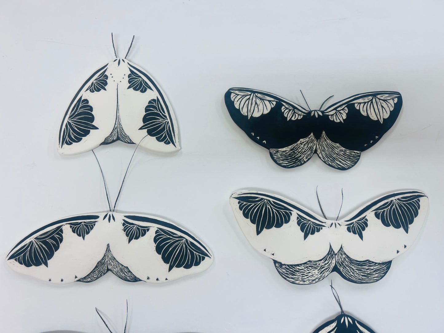 Minty Fresh | Ceramic moths