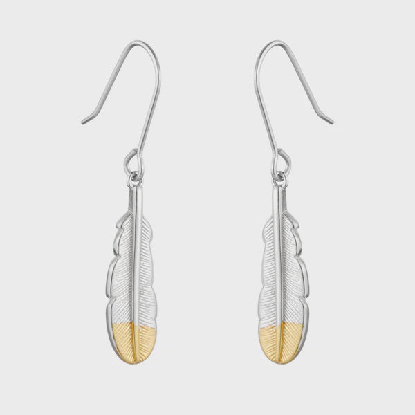 Little Taonga | Huia Feather Pendant Earrings