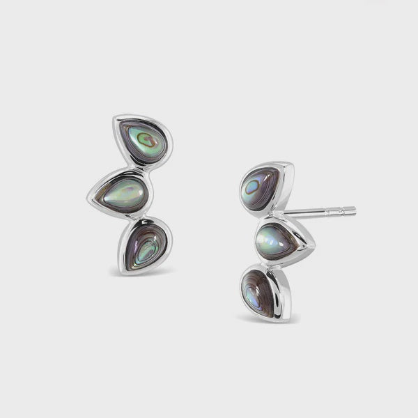Sterling Silver | Paua Petal Studs