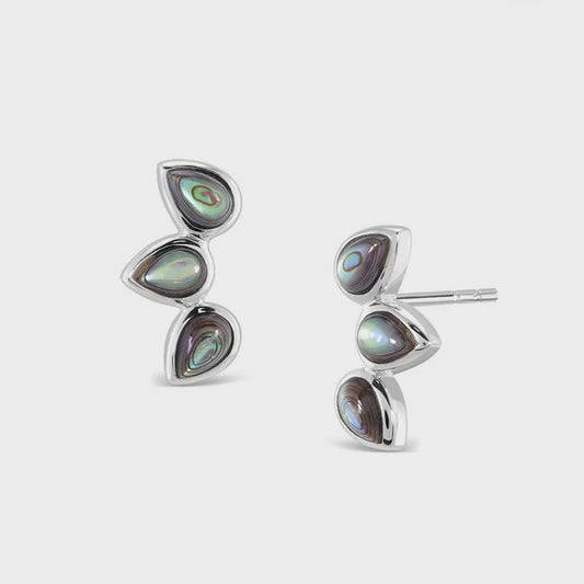 Sterling Silver | Paua Petal Studs