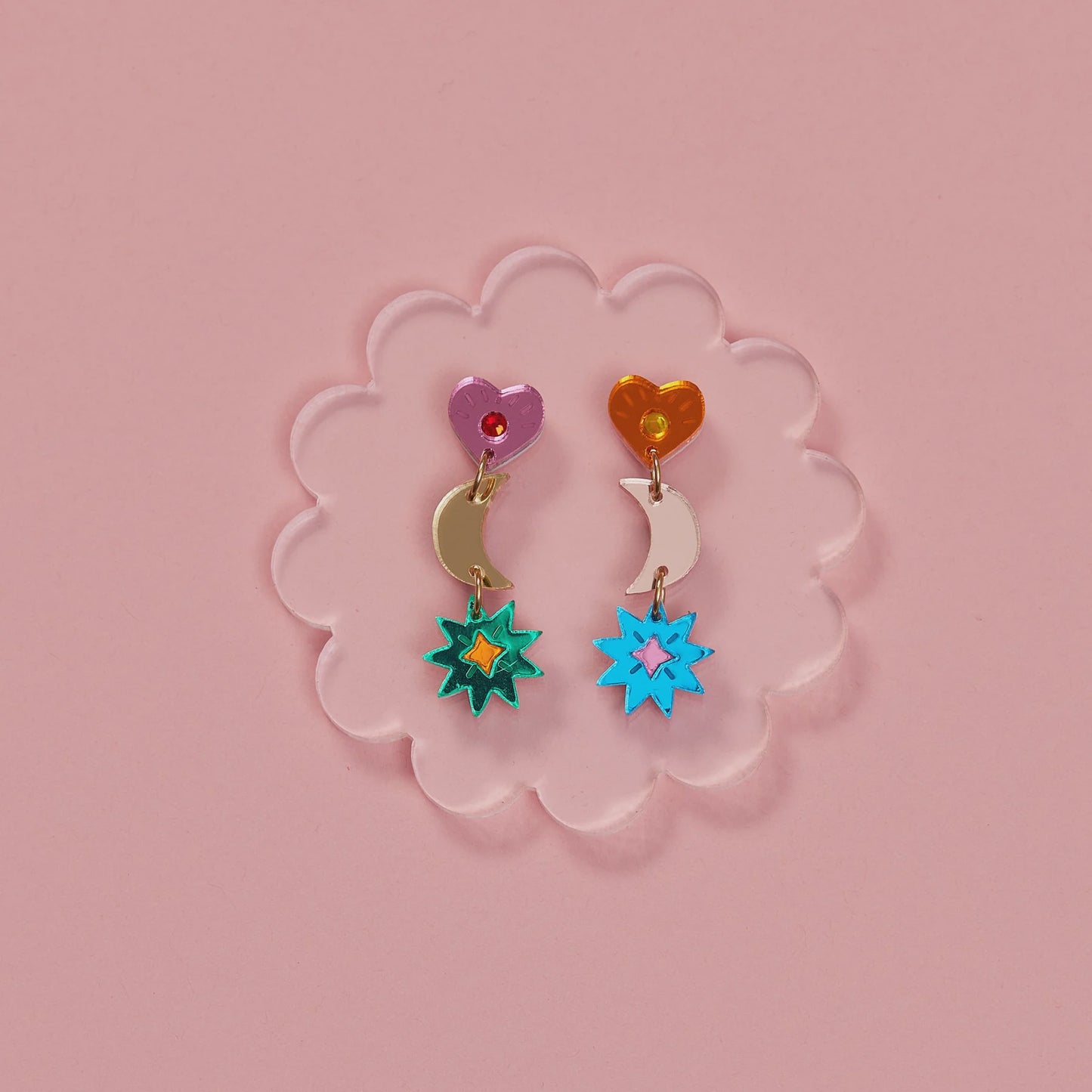 Mia Earrings - Rainbow