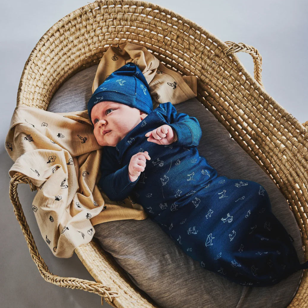 LFOH | NEWCOMER BABY GOWN | GIBRALTAR ANIMAL