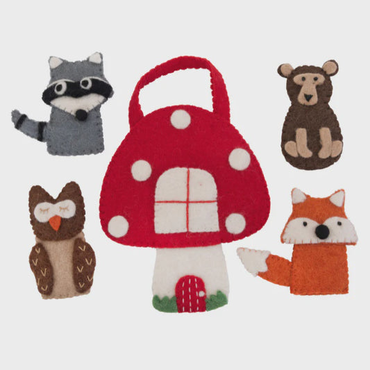 Woodland Finger Puppet Play Bag