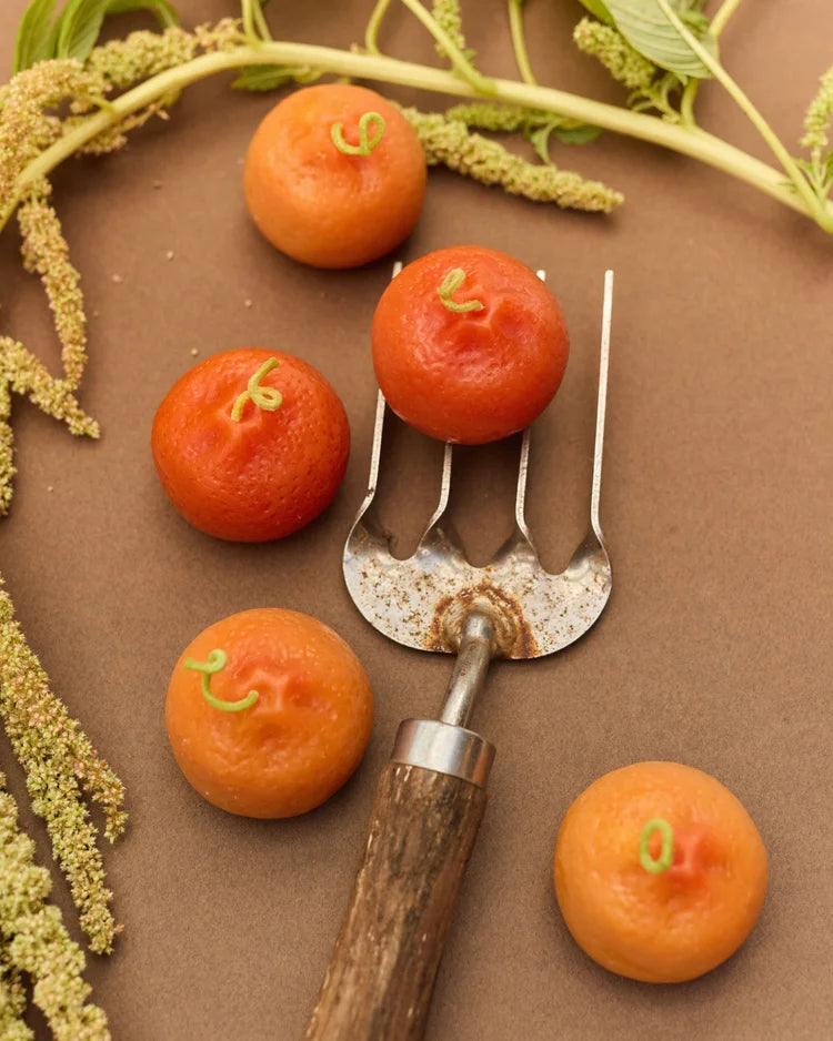 Poppy + Sage | Orange beeswax Candle