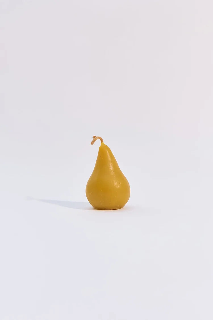Poppy + Sage | Pear Beeswax candle