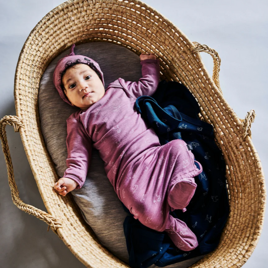 LFOH | NEWCOMER BABY GOWN - Mauve Animal
