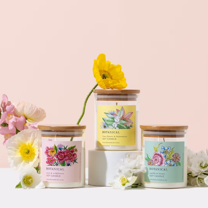 Gift Wrapped | Rose + Wildflower Soy Candle