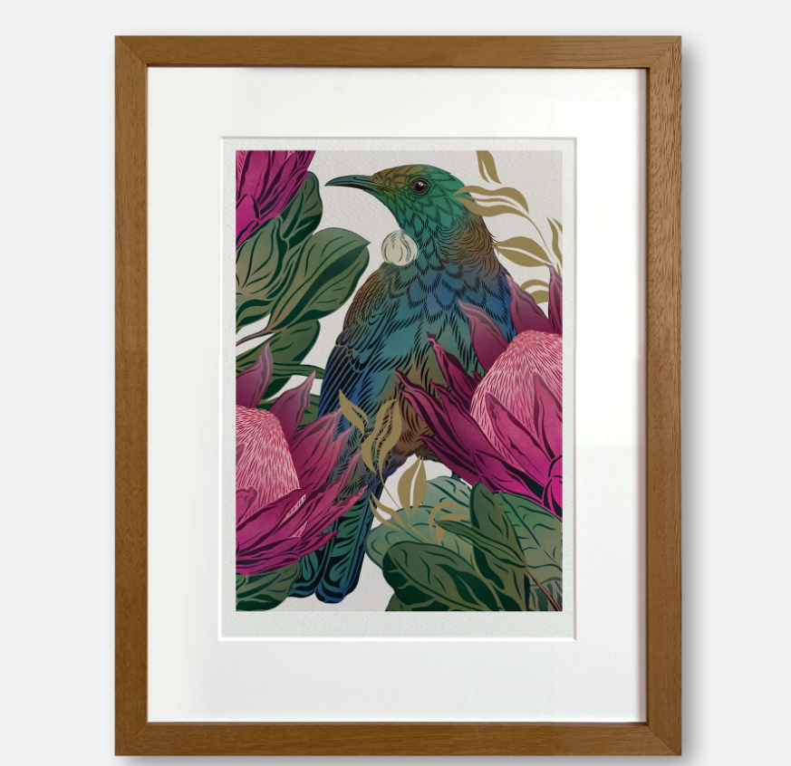 FLOX | Antipodes Tui & King Protea Print