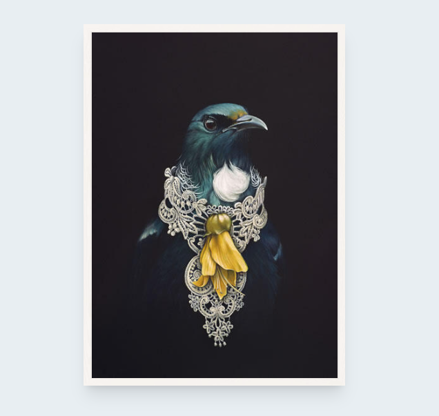 She Of The Kowhai Tree - Art Print By Jane Crisp