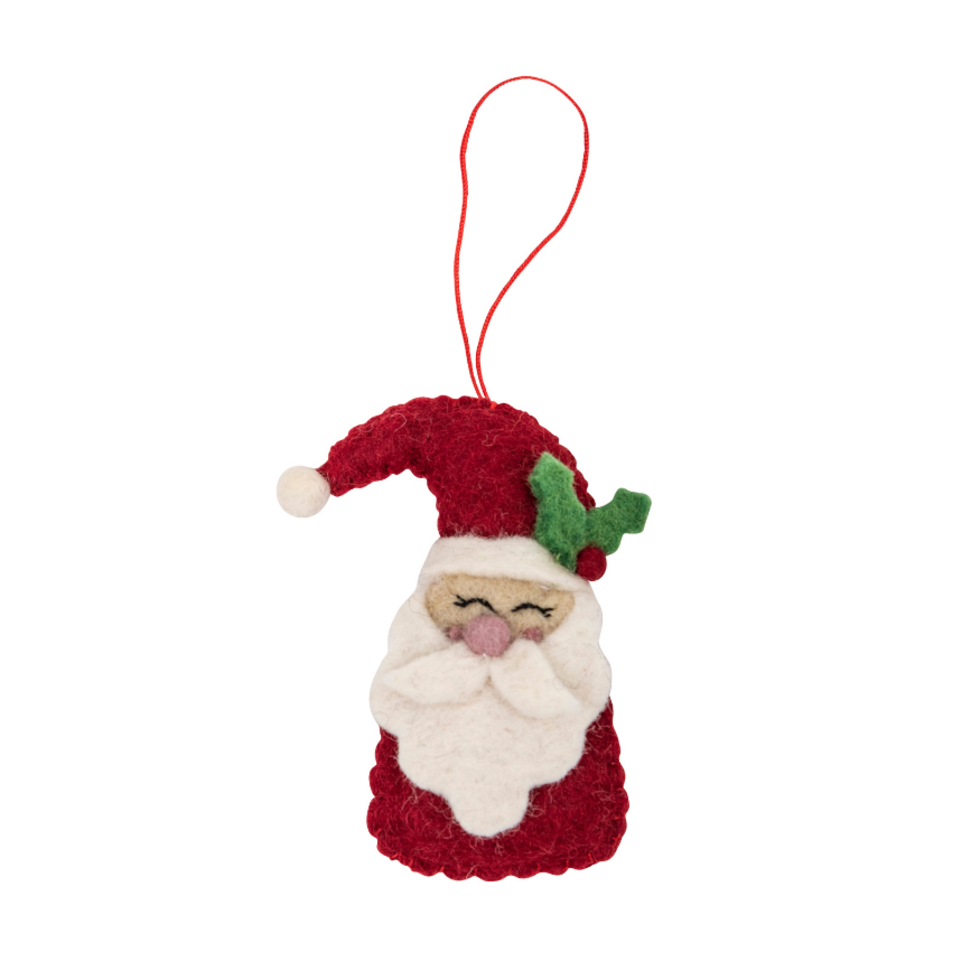 Santa With Holly