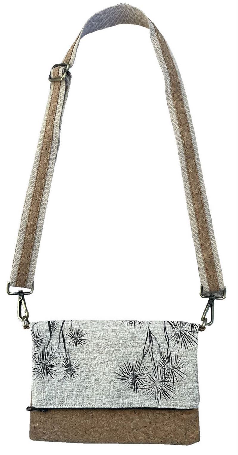 Jo Luping Design - Ti Kouka Black on Natural - Cork Fabric Bag