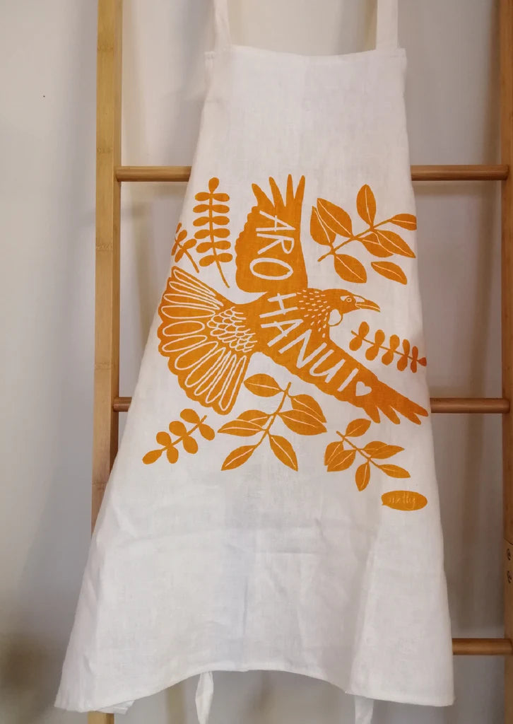 aroha nui tui apron