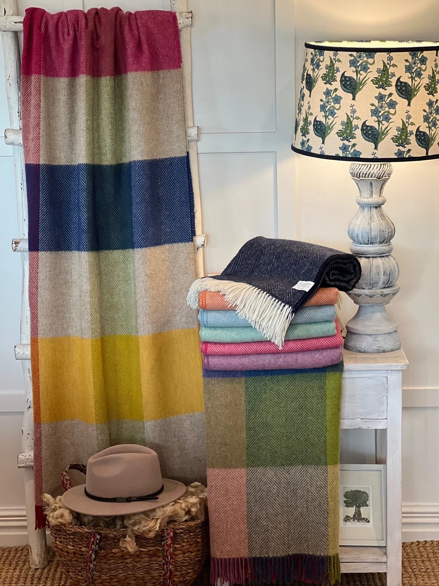 Harland Multi 100% Wool Throw