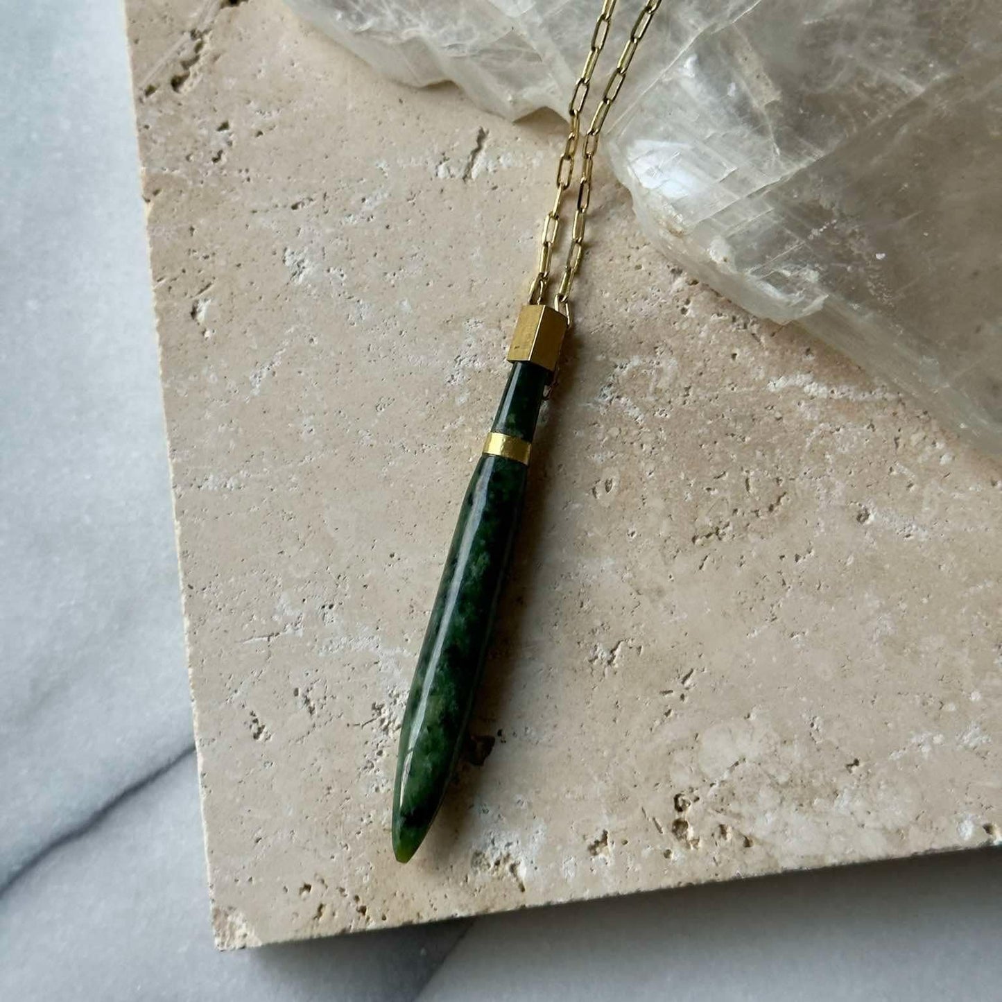 Natalie Kere | Pounamu Drop Necklace