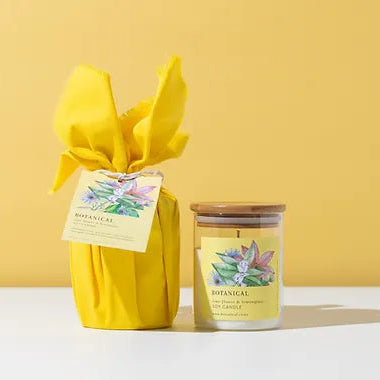 Gift Wrapped Lime Blossom + Lemongrass Soy Candle