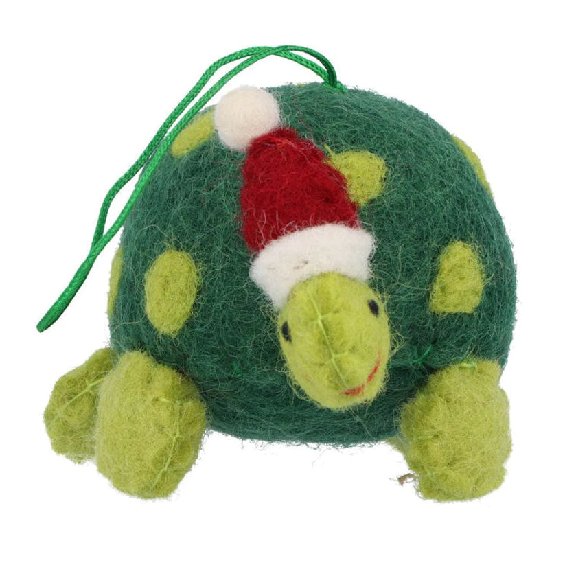 Turtle with Santa Hat