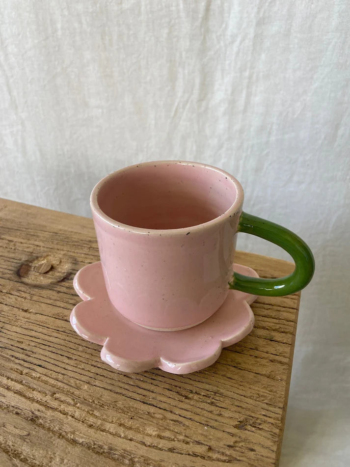 Flower Tea Set | Pink& Orange or Pink & Green
