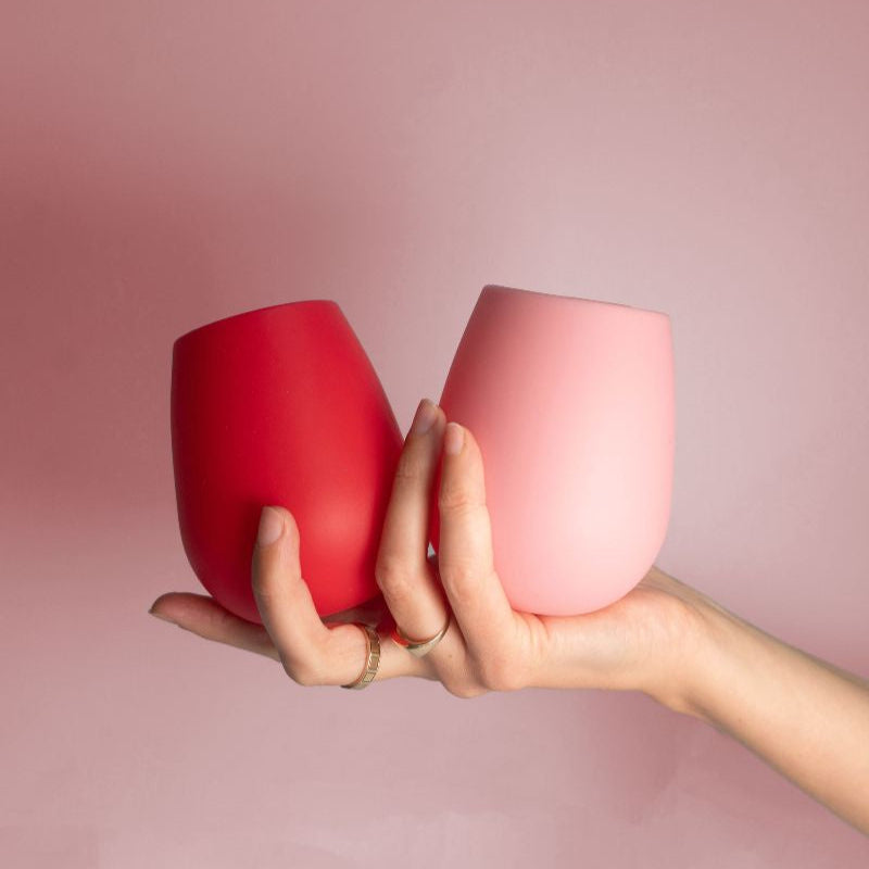 Cherry + Blush Fegg Silicone Unbreakable Glasses