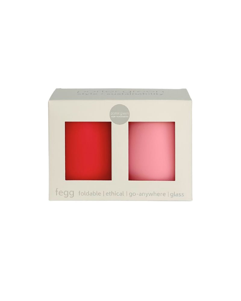 Cherry + Blush Fegg Silicone Unbreakable Glasses