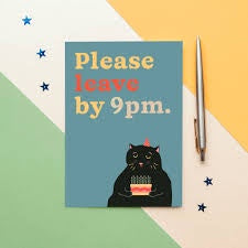 Please Leave by 9pm