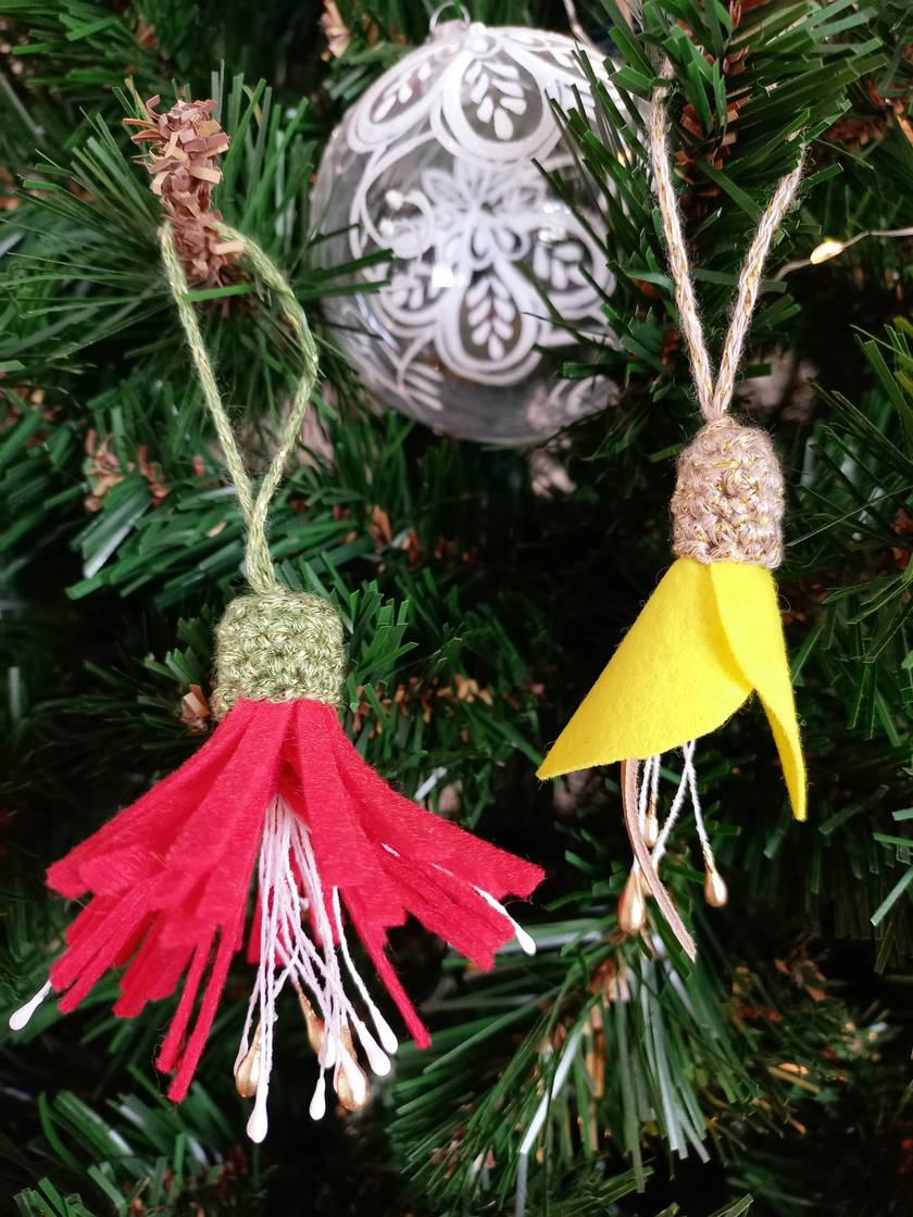 Kowhai flower decoration