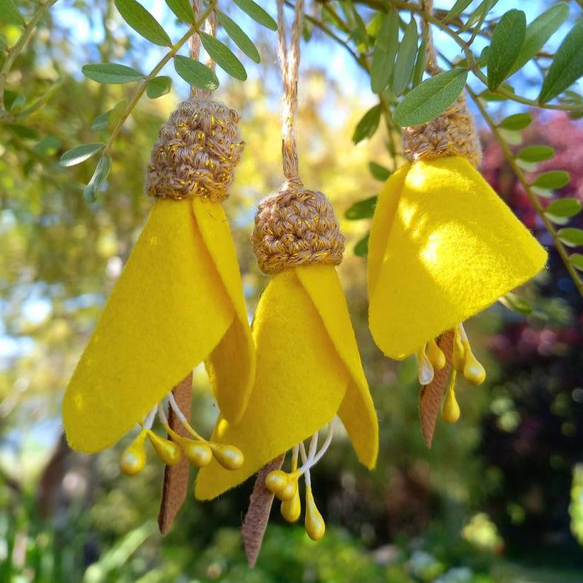 Kowhai flower decoration