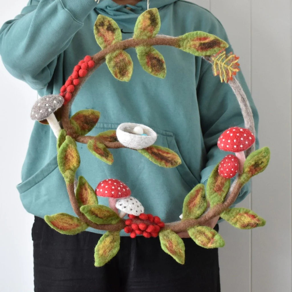 Woodland Felt Wreath