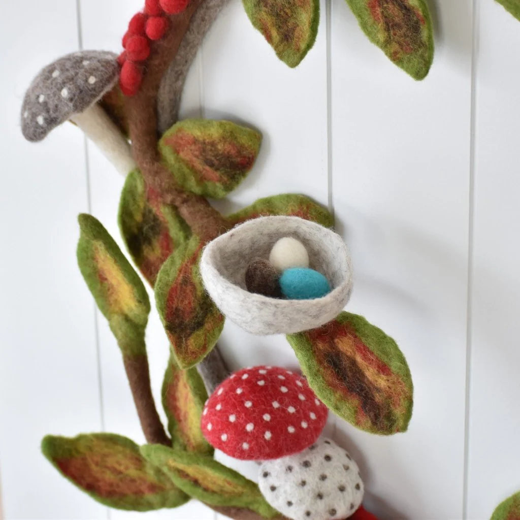 Woodland Felt Wreath