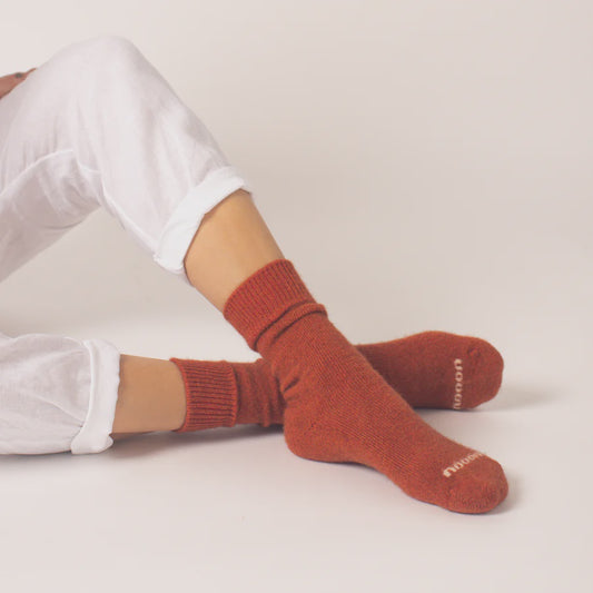 Possum Merino Wool HAMILTON Socks, Spice