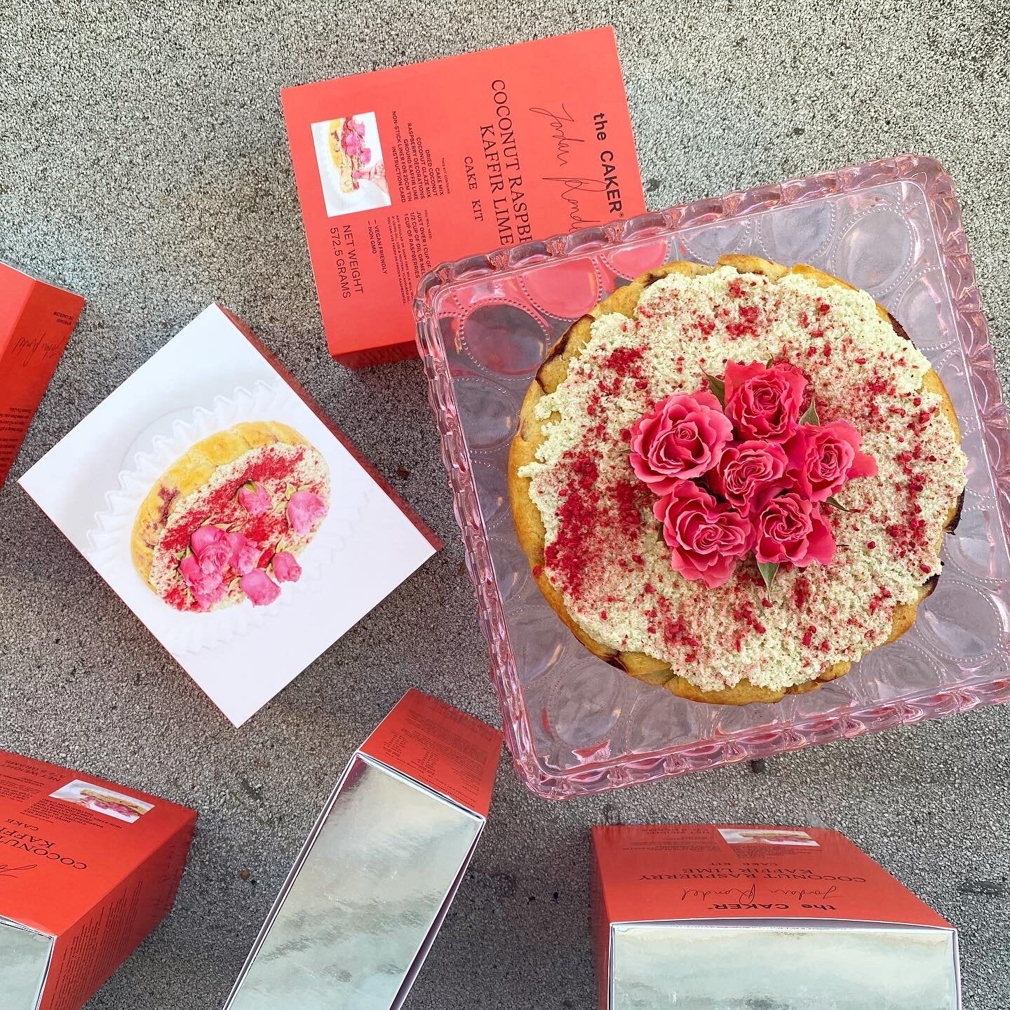 Coconut, Raspberry, Kaffir Lime Cake Kit