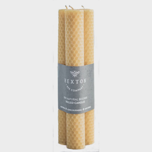Rolled Beeswax Candles | Set of 3